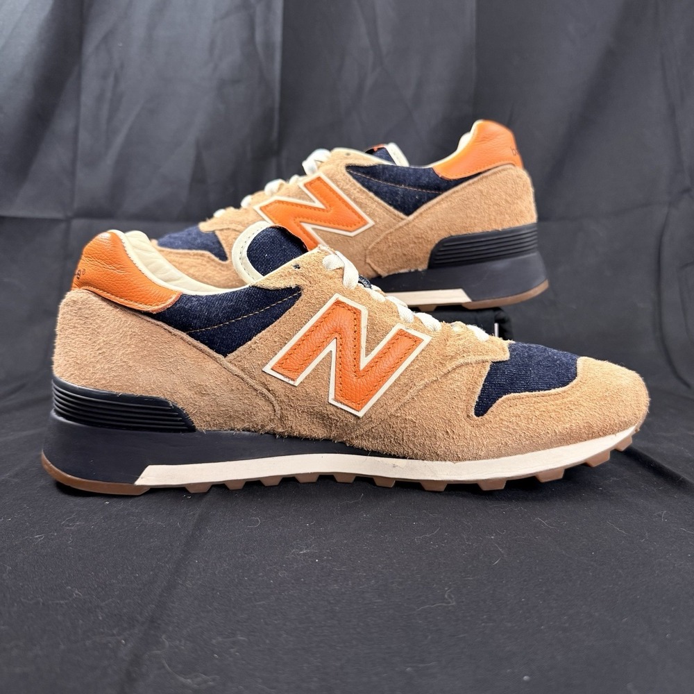 Size 10.5 Levi's x New Balance 1300 Mens M1300LV Made In USA Orange Tab Sneakers - Picture 2 of 16